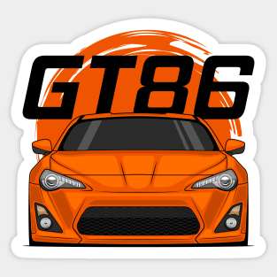 Front Orange GT86 MK1 Pre JDM Sticker